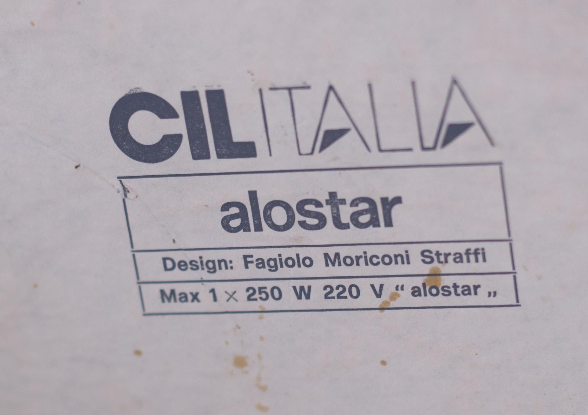 Postmodern floor lamp Fagiolo Moriconi for Cil Italia 1970s  For Sale 2