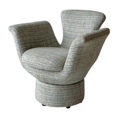 Postmodern Flower Chair in Woven Fabric