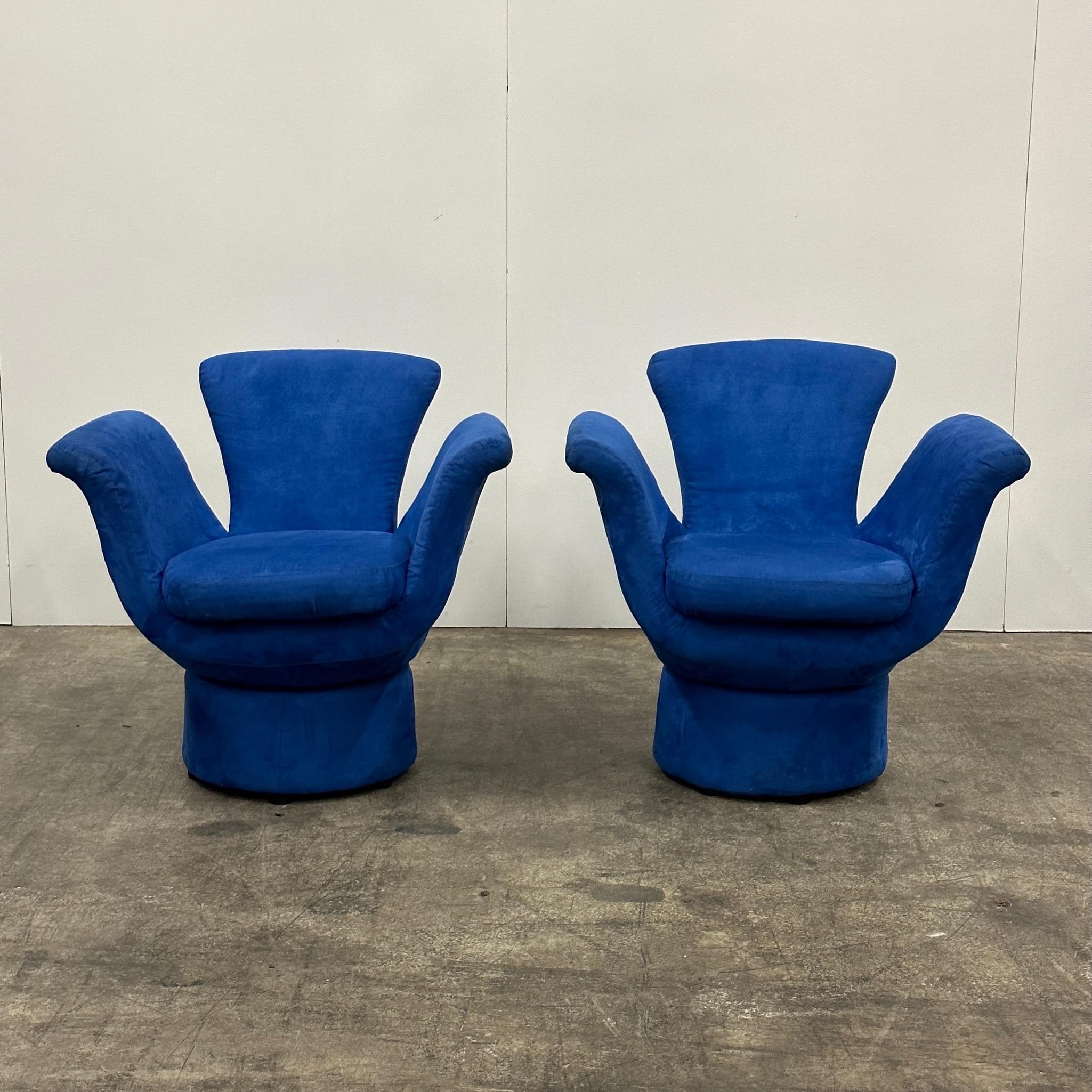 Unknown Postmodern Flower Lounge Chairs For Sale