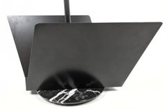 Postmodern Fly Line Italian Black Magazine Rack