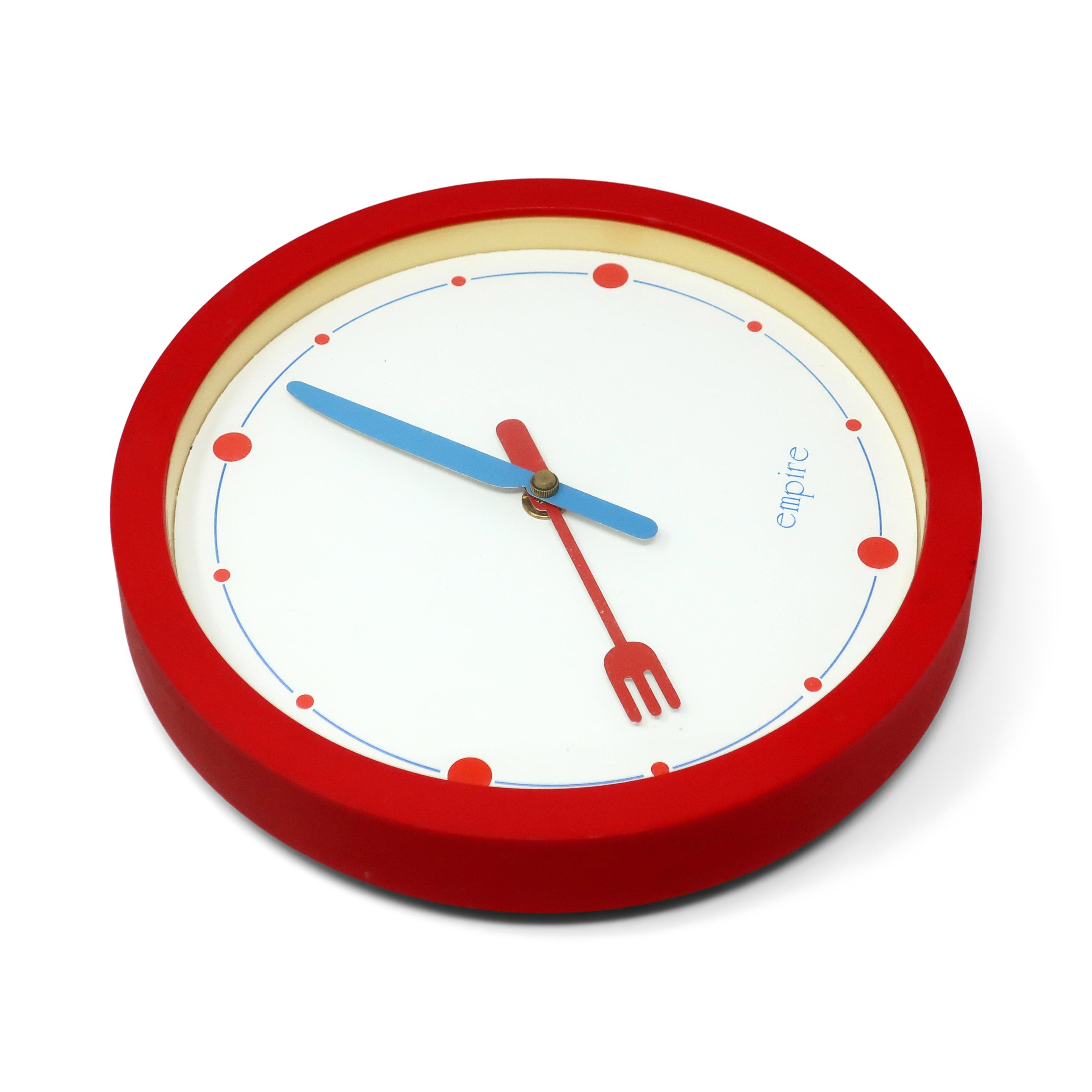 Post-Modern Postmodern Fork and Knife Wall Clock by Empire Arts