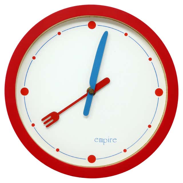 Postmodern Wall Clock by Empire For Sale at 1stDibs | post modern wall ...