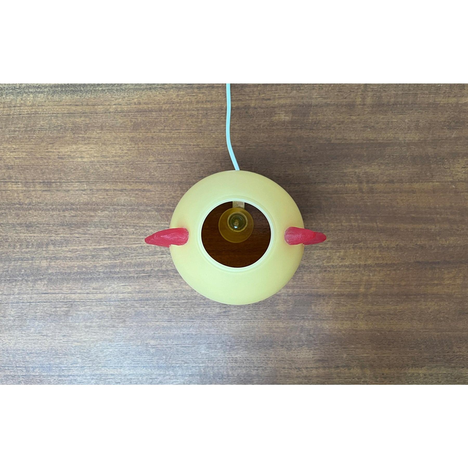 Postmodern French Glass Table Lamp from Trait D'Union, 1980s For Sale 6