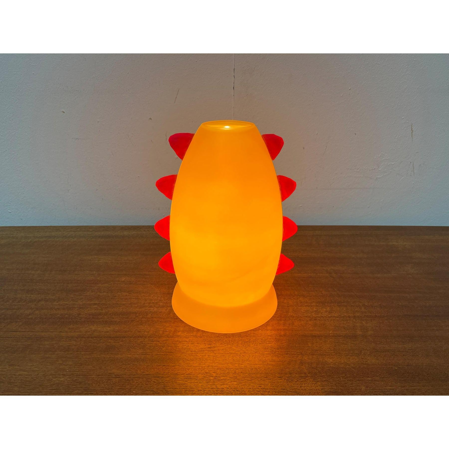 Postmodern French Glass Table Lamp from Trait D'Union, 1980s For Sale 2