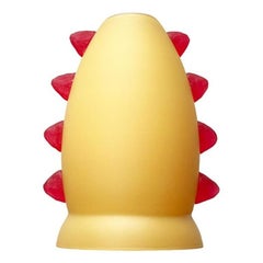 Postmodern French Glass Table Lamp from Trait D'Union, 1980s