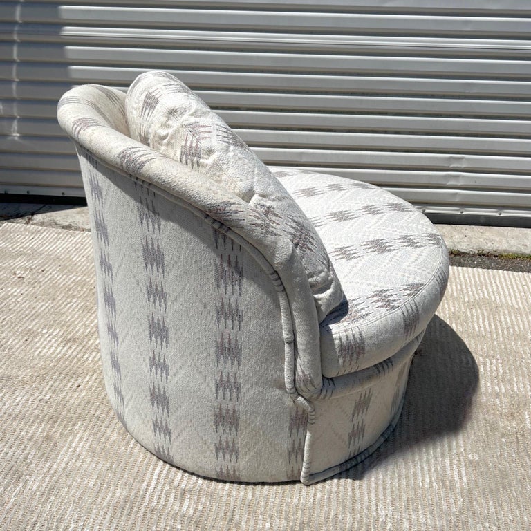 Postmodern Fully Upholstered Accent Chair For Sale at 1stDibs