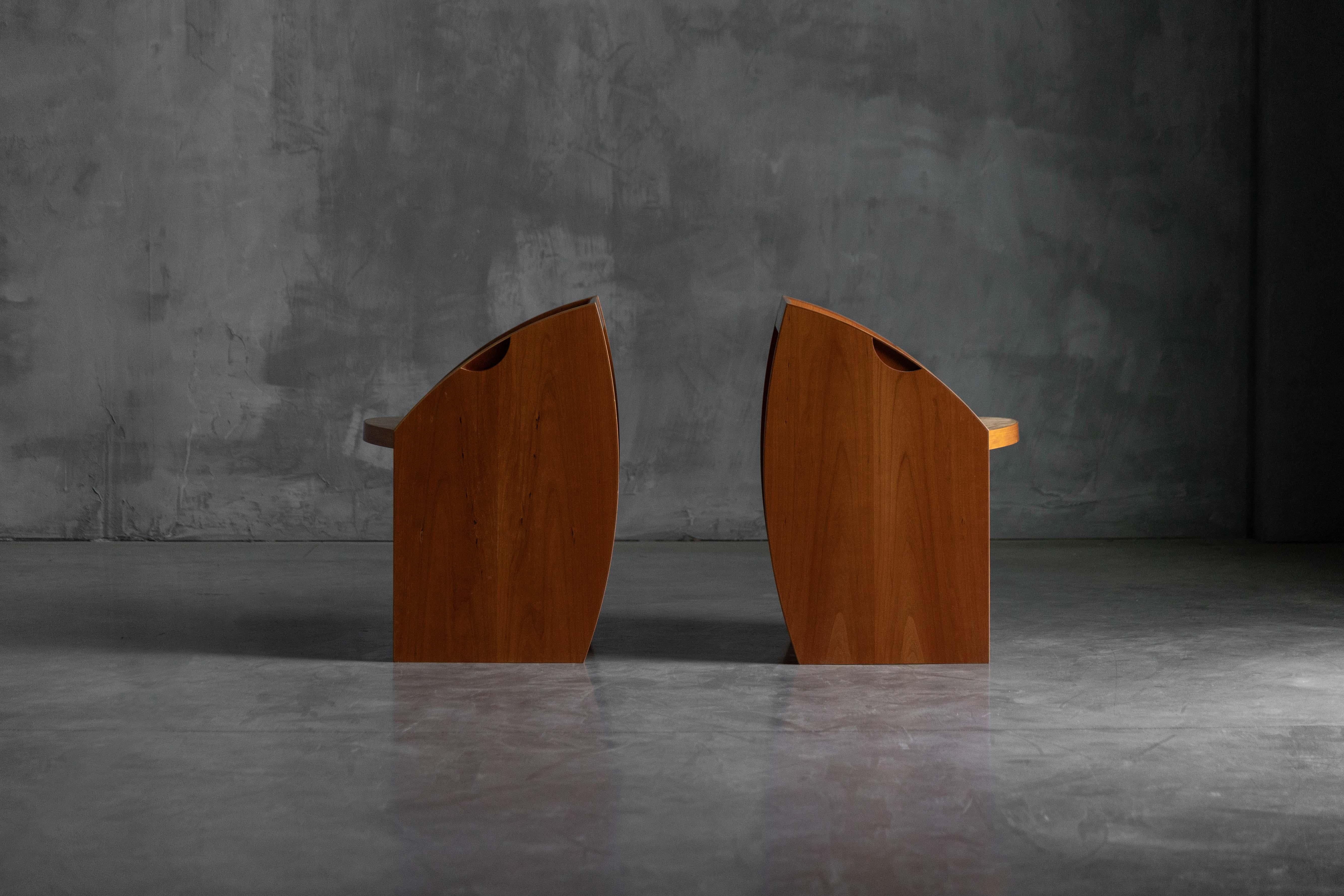 Postmodern Geometric Chairs, Italy, 1980s For Sale 3