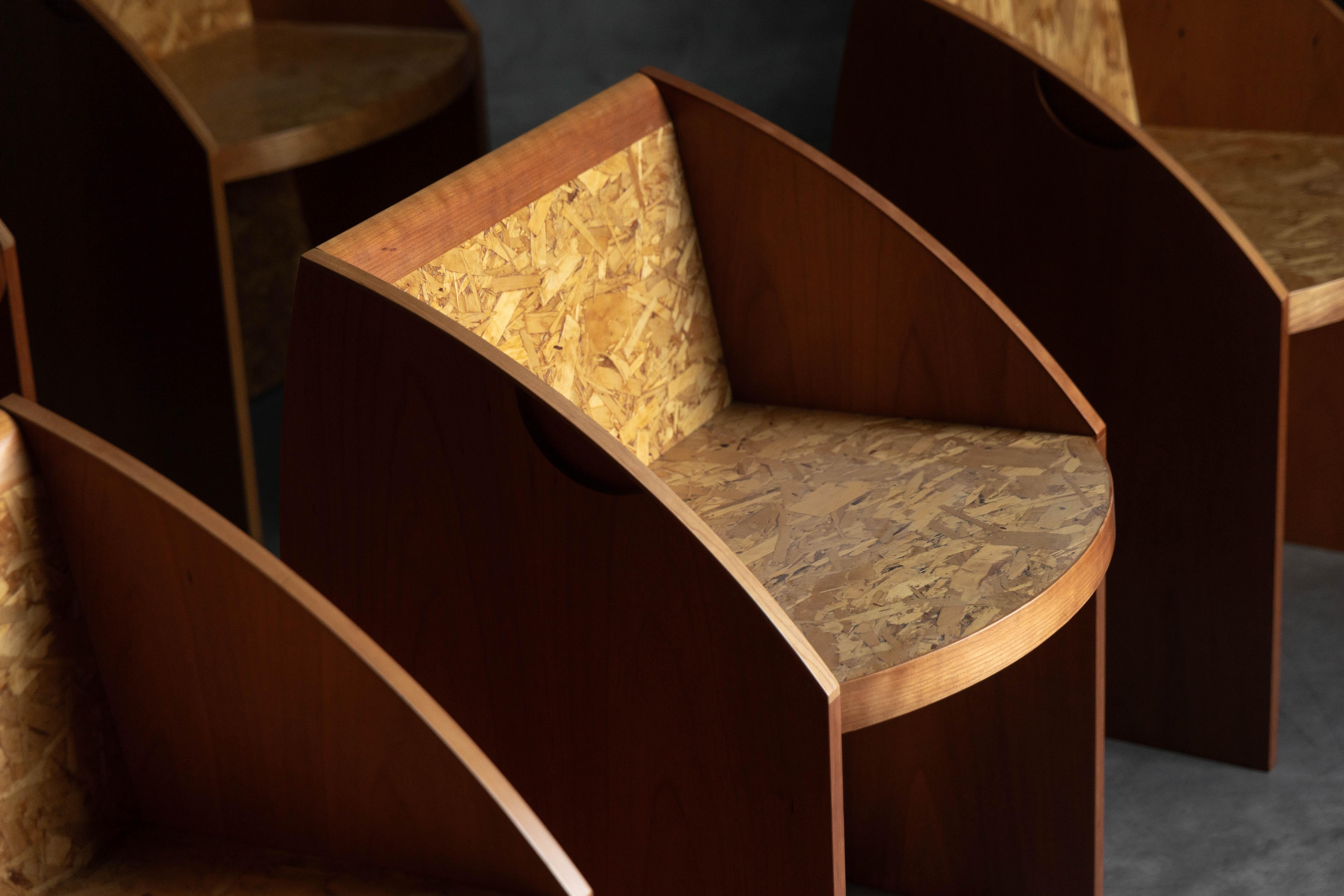 European Postmodern Geometric Chairs, Italy, 1980s For Sale