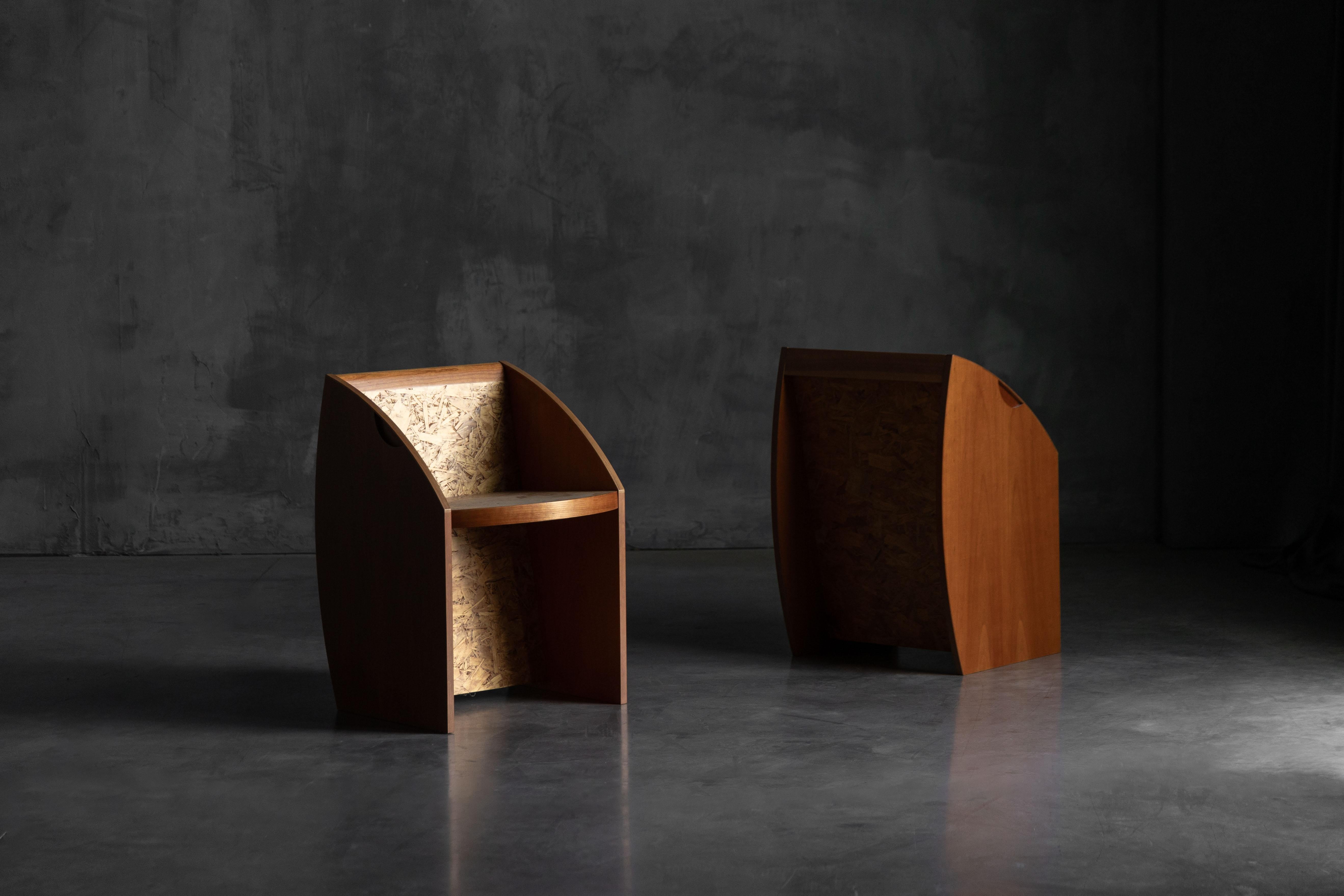 Postmodern Geometric Chairs, Italy, 1980s For Sale 2