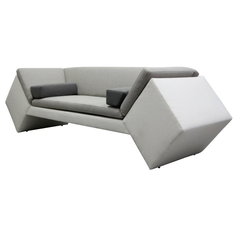 Postmodern Geometric Sofa by Thayer Coggin For Sale at 1stdibs