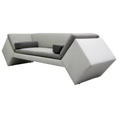 Postmodern Geometric Sofa by Thayer Coggin
