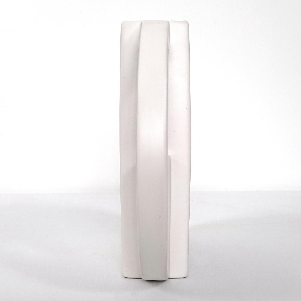 Dutch Postmodern Geometrically Shaped Pair of Vases Designed by Dorothé Van Agthoven For Sale