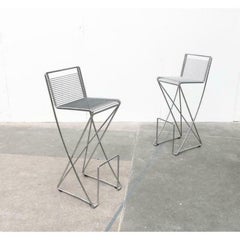 Postmodern German Kreuzschwinger Barstool by Till Behrens, 1980s