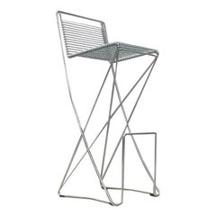 Postmodern German Kreuzschwinger Barstool by Till Behrens, 1980s