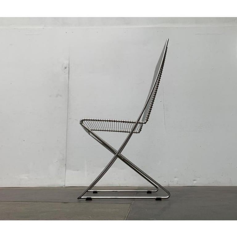 Postmoderne Chaise Kreuzschwinger allemande postmoderne de Till Behrens pour Schlubach, années 1980 en vente
