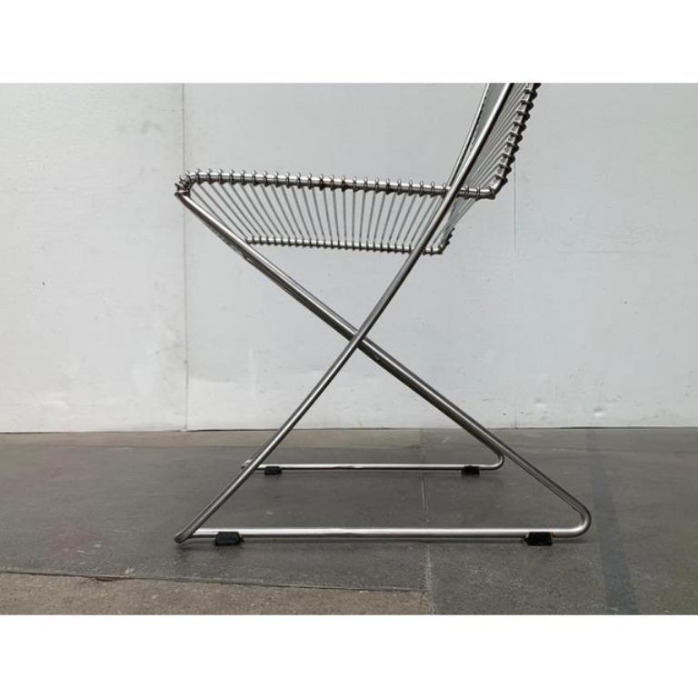 Chaise Kreuzschwinger allemande postmoderne de Till Behrens pour Schlubach, années 1980 en vente 1