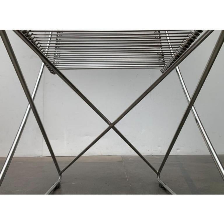 Chaise Kreuzschwinger allemande postmoderne de Till Behrens pour Schlubach, années 1980 en vente 2