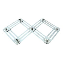Vintage Postmodern German Metal Extendable Trivet Coaster from Zack