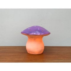 Postmodern German Plastic Mushroom Table Lamp from Heico, 1980s