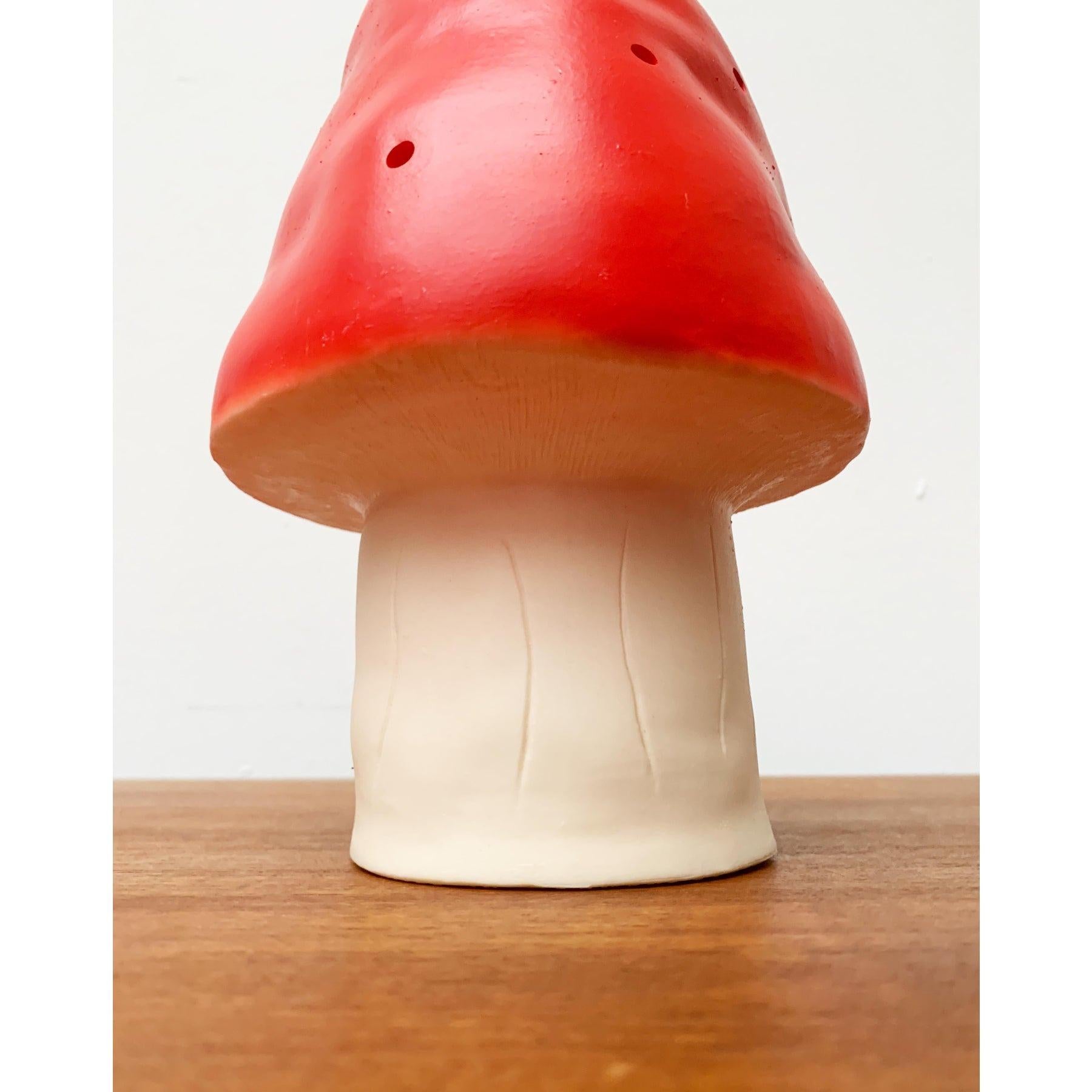 Postmodern German Plastic Mushroom Table Lamp from Heico For Sale 1