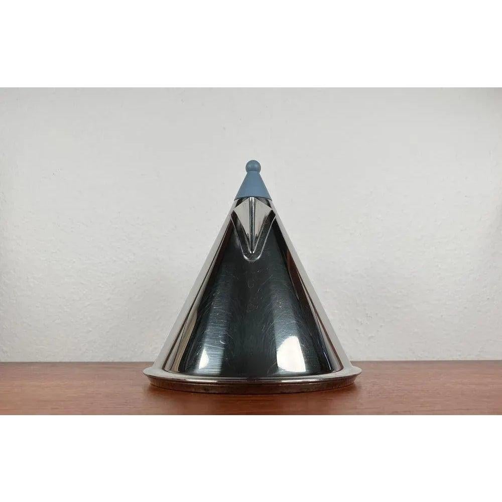 Postmoderner deutscher Edelstahlkessel aus Fissler, 1980er Jahre im Angebot 4