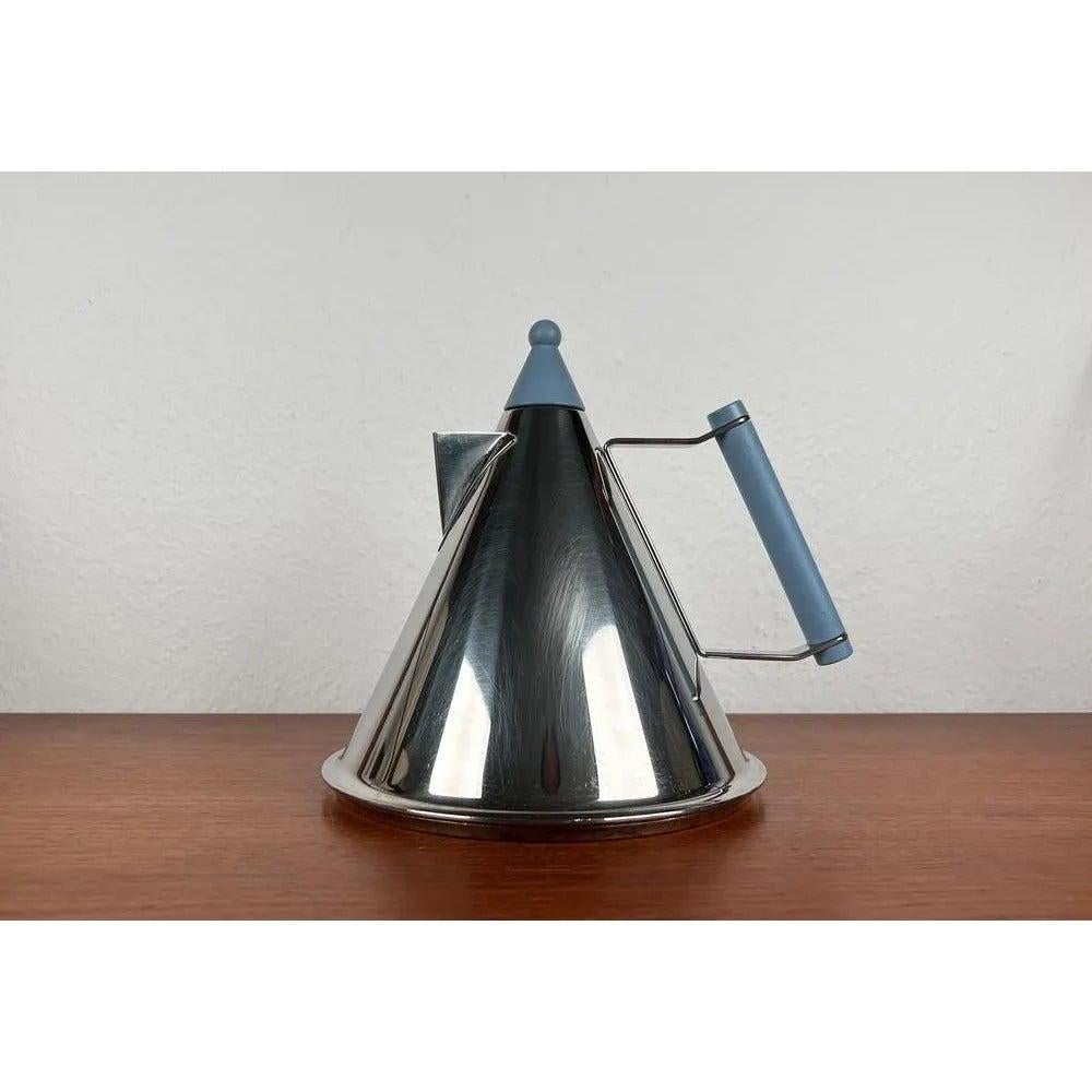 Postmoderner deutscher Edelstahlkessel aus Fissler, 1980er Jahre im Angebot 2