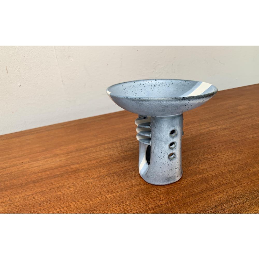 Post-Modern Postmodern German Studio Pottery Abstract Candleholder and Aroma Lamp, 1980s For Sale