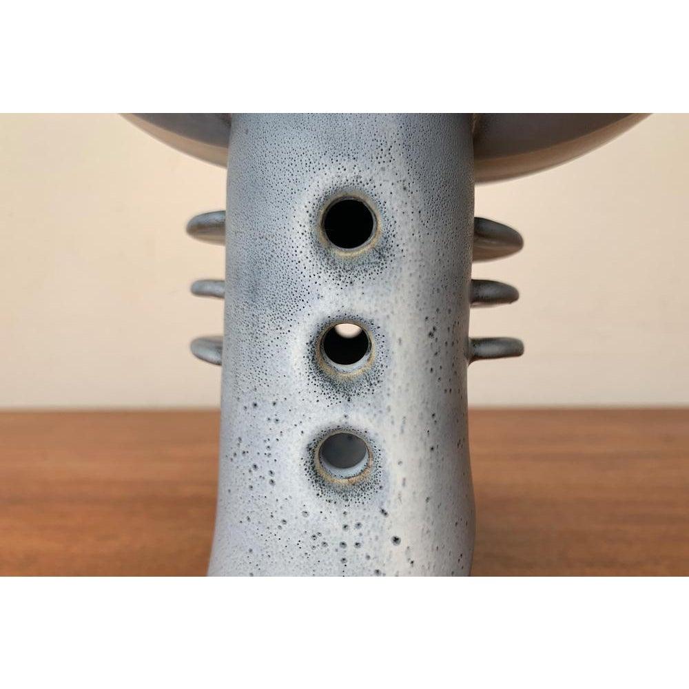 20th Century Postmodern German Studio Pottery Abstract Candleholder and Aroma Lamp, 1980s For Sale