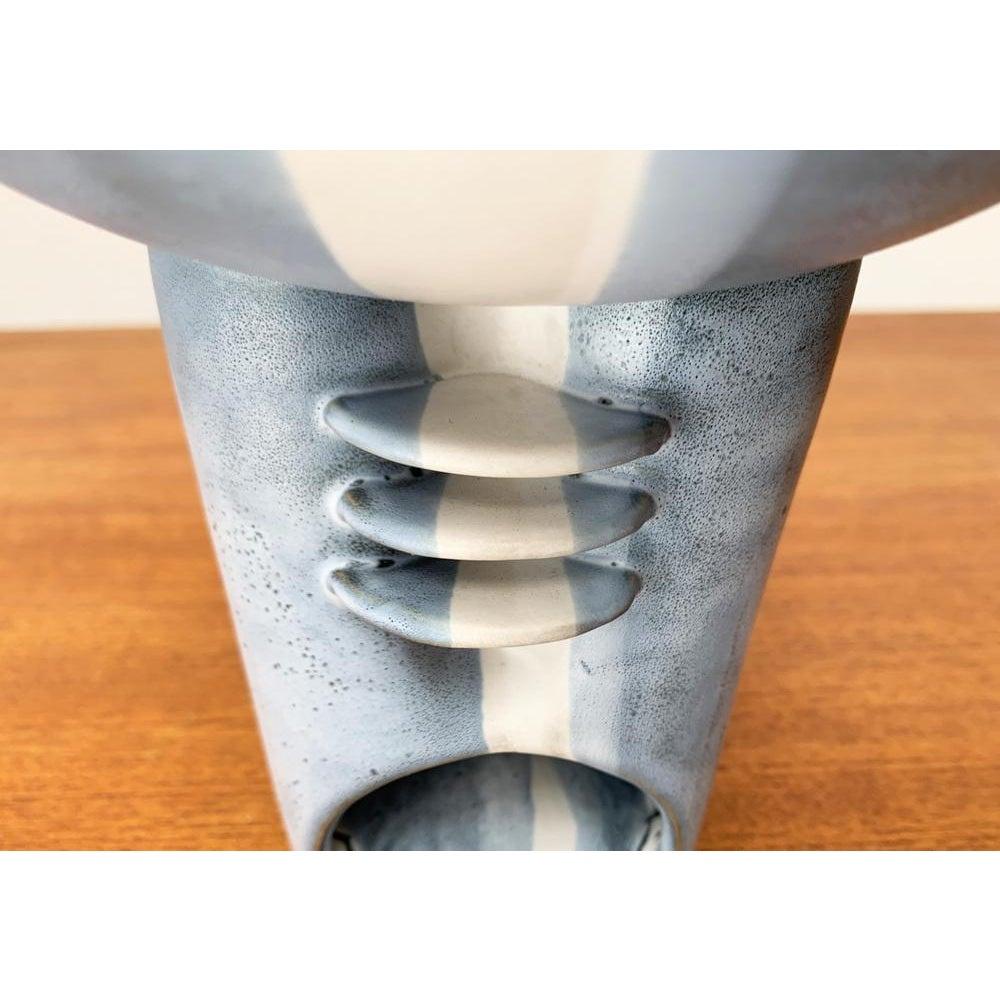 Postmodern German Studio Pottery Abstract Candleholder and Aroma Lamp, 1980s For Sale 3
