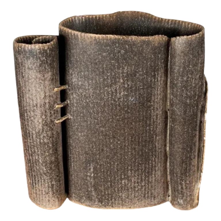 Postmodern German Studio Pottery Art Vase Sculpture, 1982