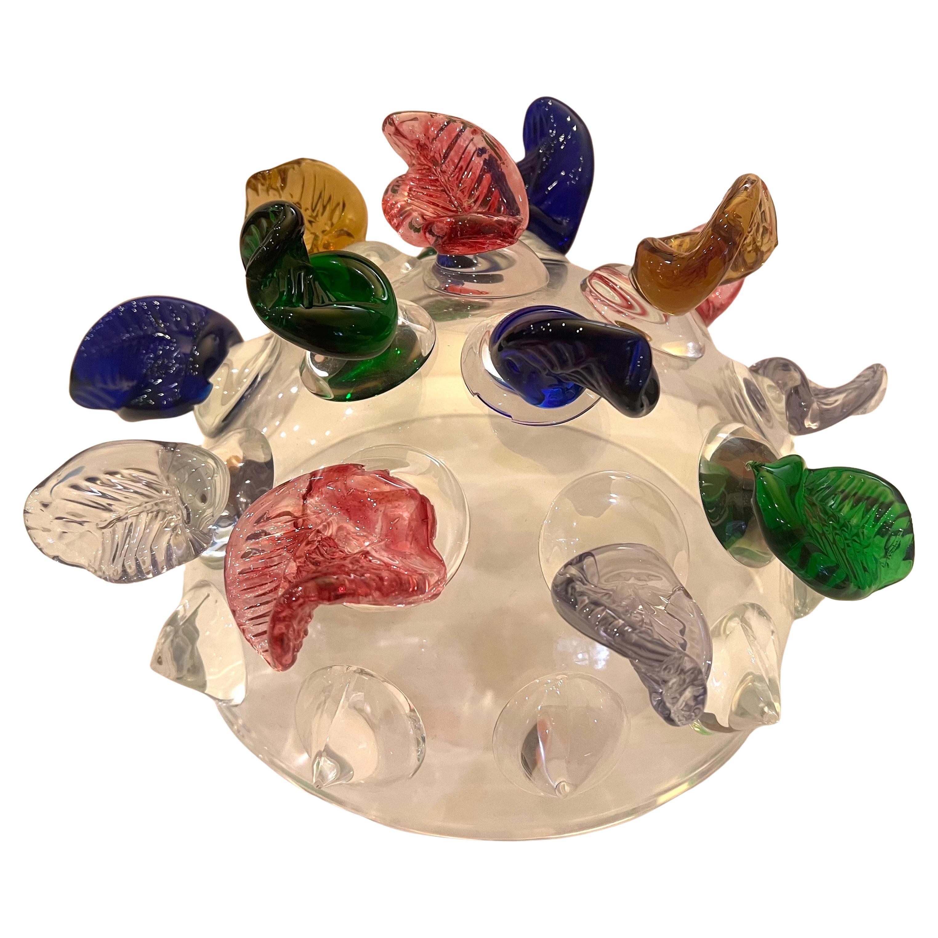 Postmoderne Centre de table en verre postmoderne de Borek Sipek pour Driade Misa Issota 1991 en vente