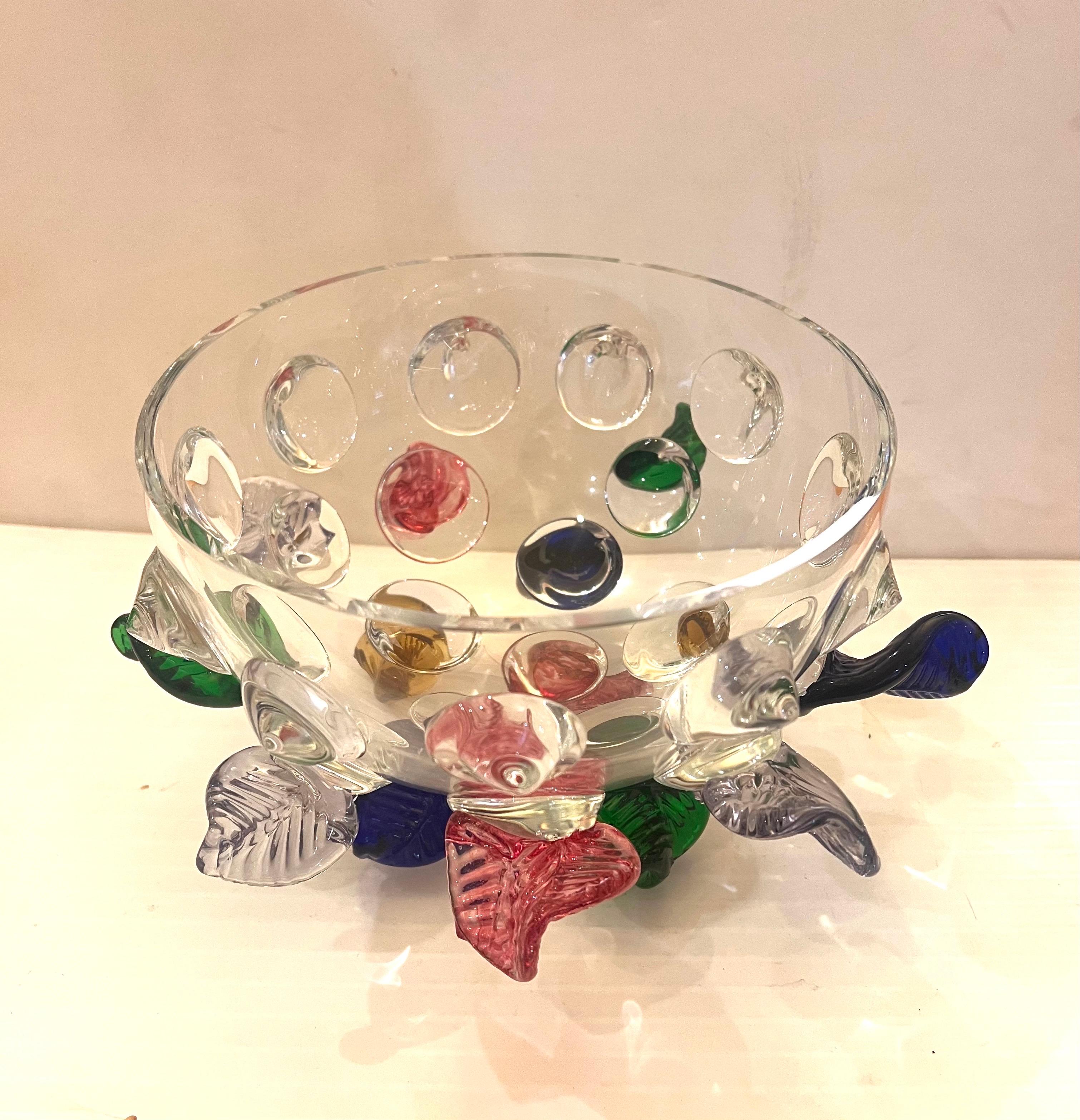 Verre brun Centre de table en verre postmoderne de Borek Sipek pour Driade Misa Issota 1991 en vente