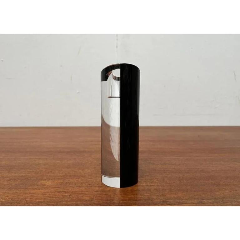 Portavelas posmoderno de vidrio de Rosenthal Studio Line, años 80 en venta 3
