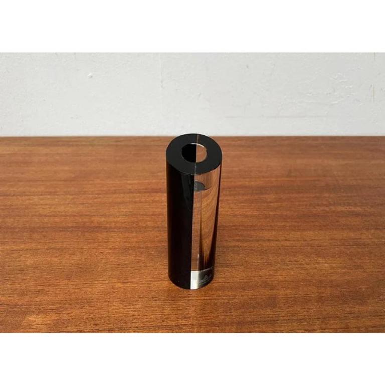 Portavelas posmoderno de vidrio de Rosenthal Studio Line, años 80 siglo XX en venta