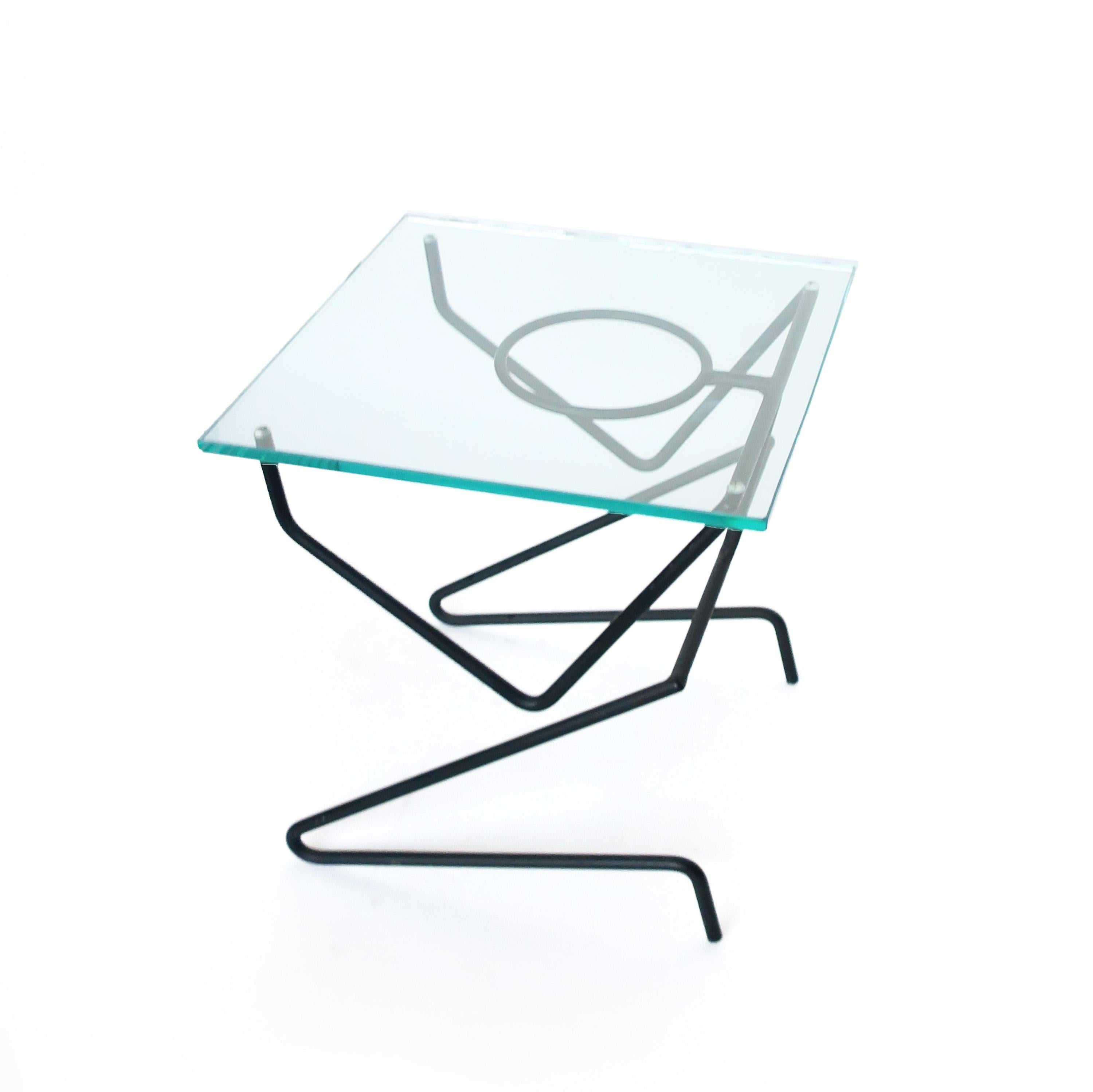 Postmodern Glass Figural Side Table 2