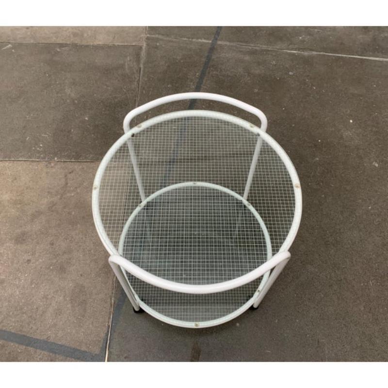 Postmodern Glass Service Trolley or Side Table In Excellent Condition For Sale In Hamburg, DE