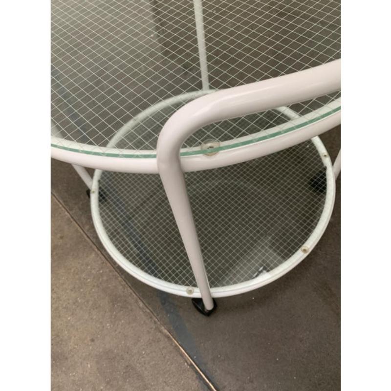 Postmodern Glass Service Trolley or Side Table For Sale 1