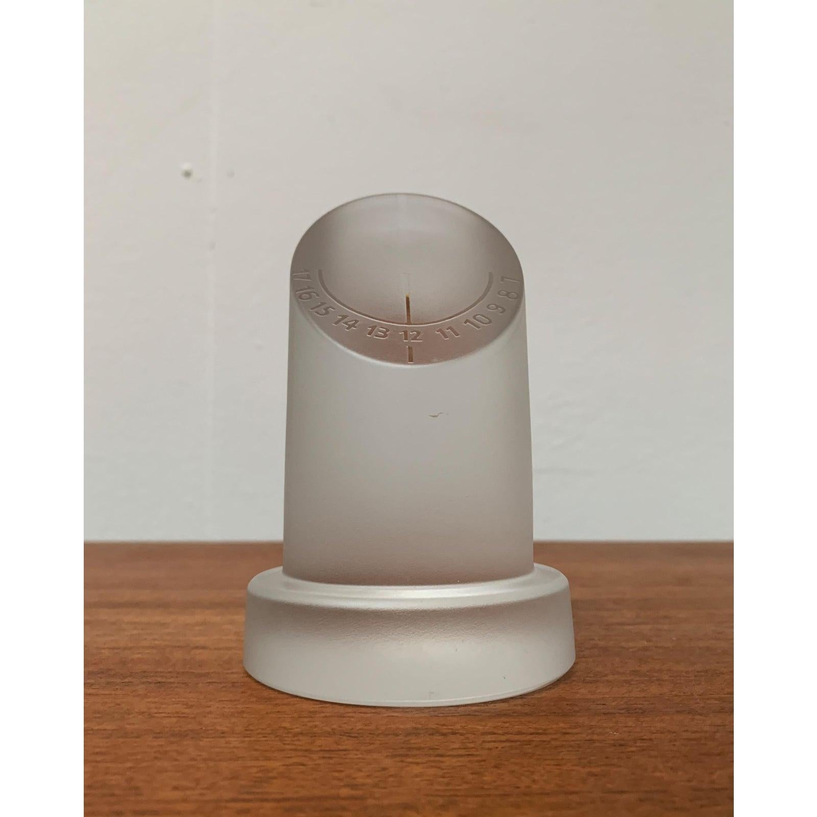 Cadran solaire postmoderne en verre de Royal Leerdam Crystal en vente 5