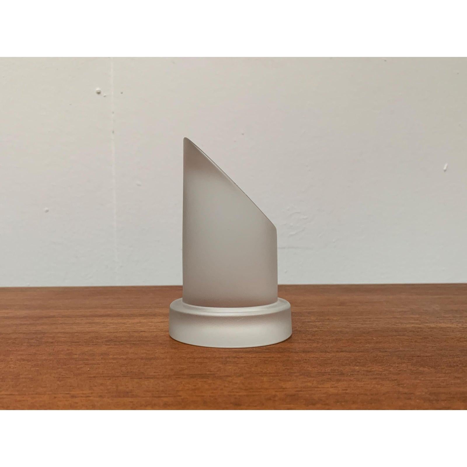 Cadran solaire postmoderne en verre de Royal Leerdam Crystal Excellent état - En vente à Hamburg, DE