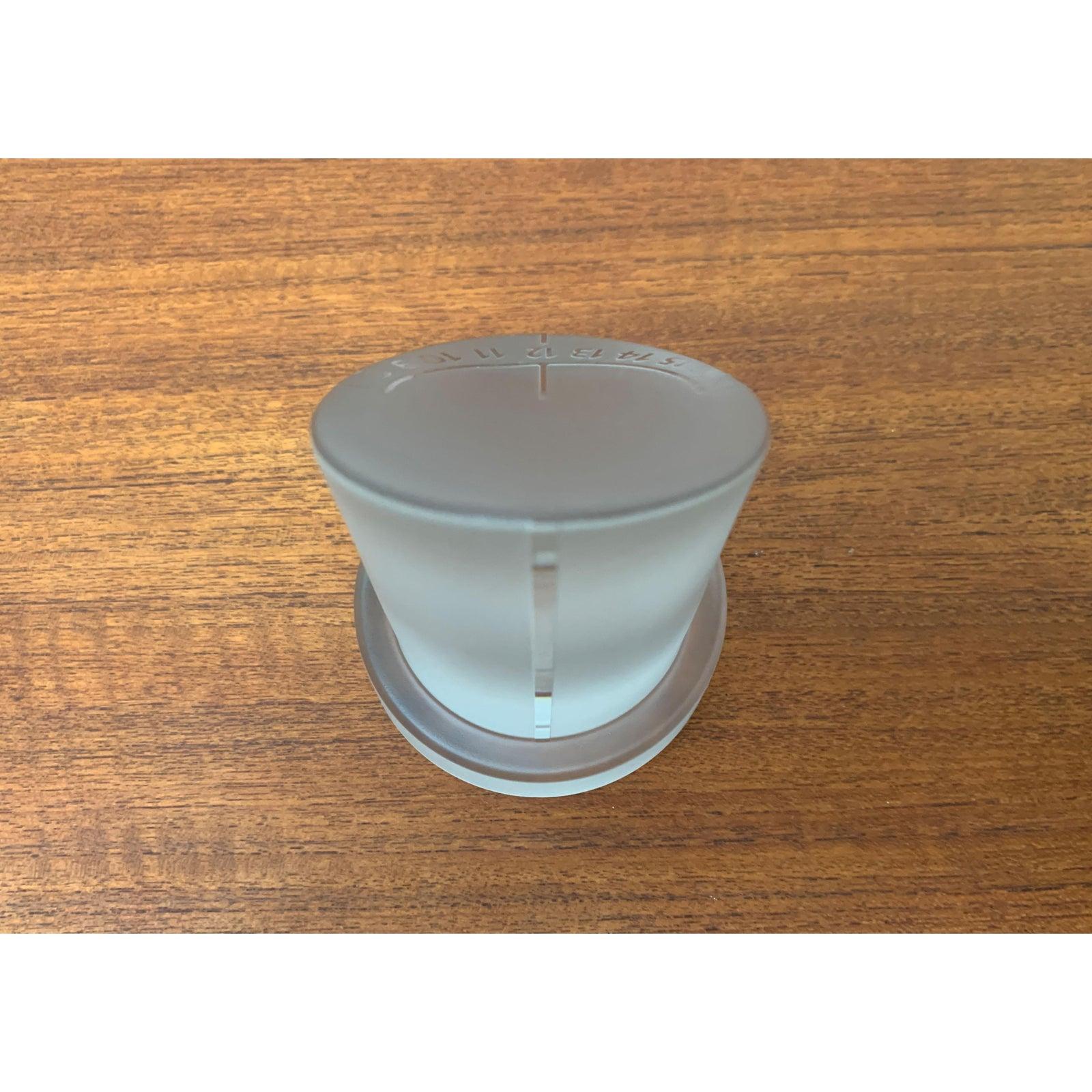 20ième siècle Cadran solaire postmoderne en verre de Royal Leerdam Crystal en vente