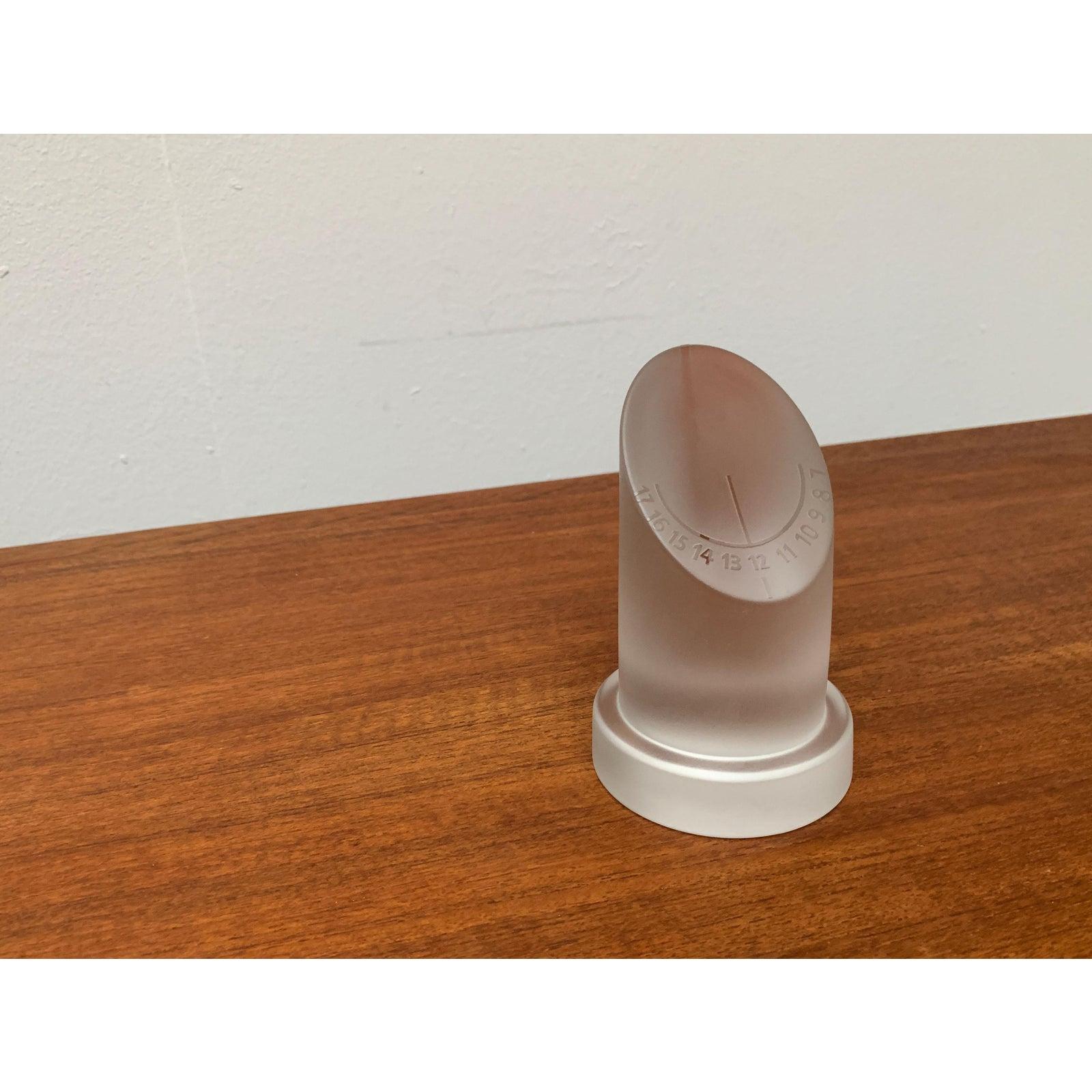 Postmodern Glass Sundial from Royal Leerdam Crystal For Sale 1