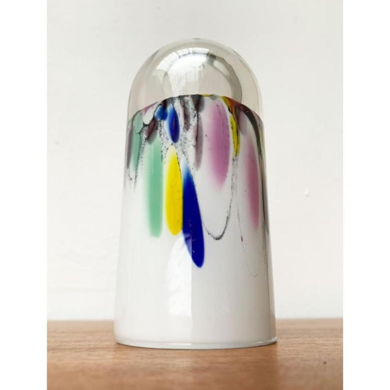 Vaso in vetro postmoderno di Hans Jürgen Richartz per Richartz Art Collection, anni '80 in vendita 3