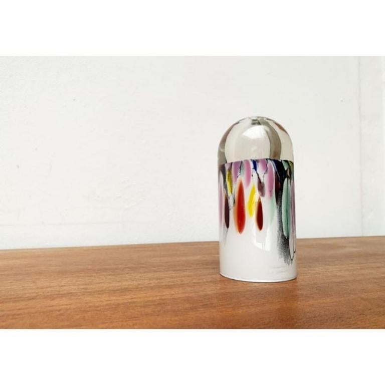 Vaso in vetro postmoderno di Hans Jürgen Richartz per Richartz Art Collection, anni '80 in vendita 5