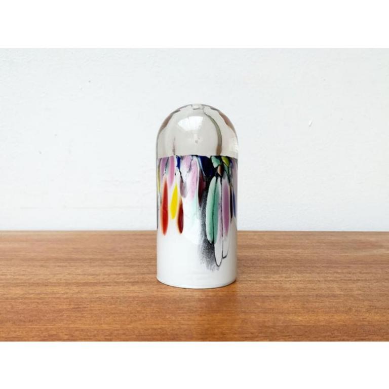 Vaso in vetro postmoderno di Hans Jürgen Richartz per Richartz Art Collection, anni '80 in vendita 1