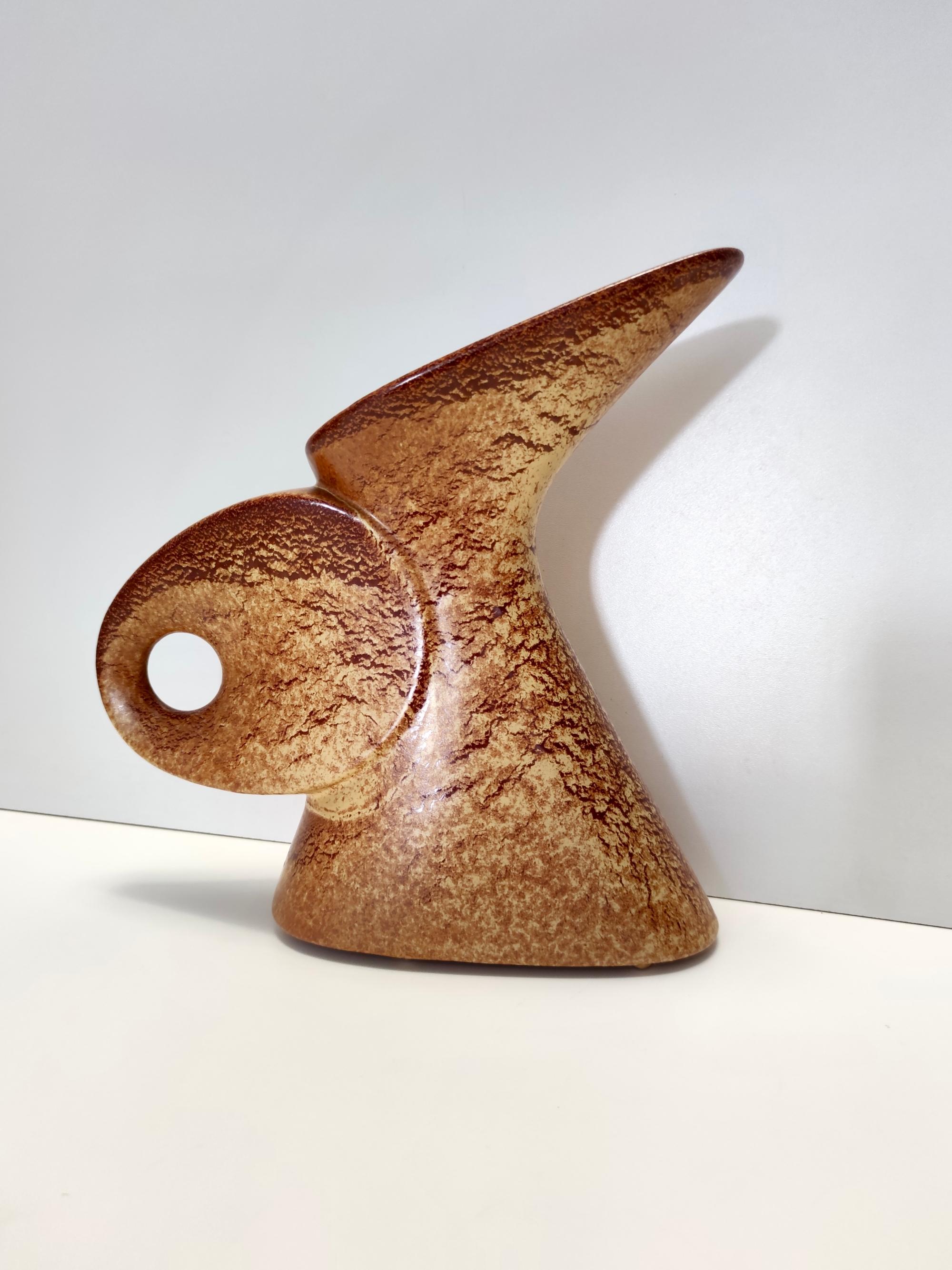 Postmodern Glazed Ceramic Decorative Item by Giovanni Bertoncello for Schiavon For Sale 1
