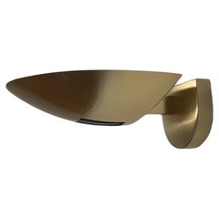 Aplique de pared posmoderno de metal dorado de Estiluz, Barcelona, década de los 80