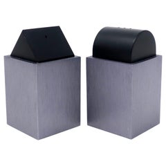 Vintage Postmodern Gray Salt and Pepper by David Tisdale for Elika