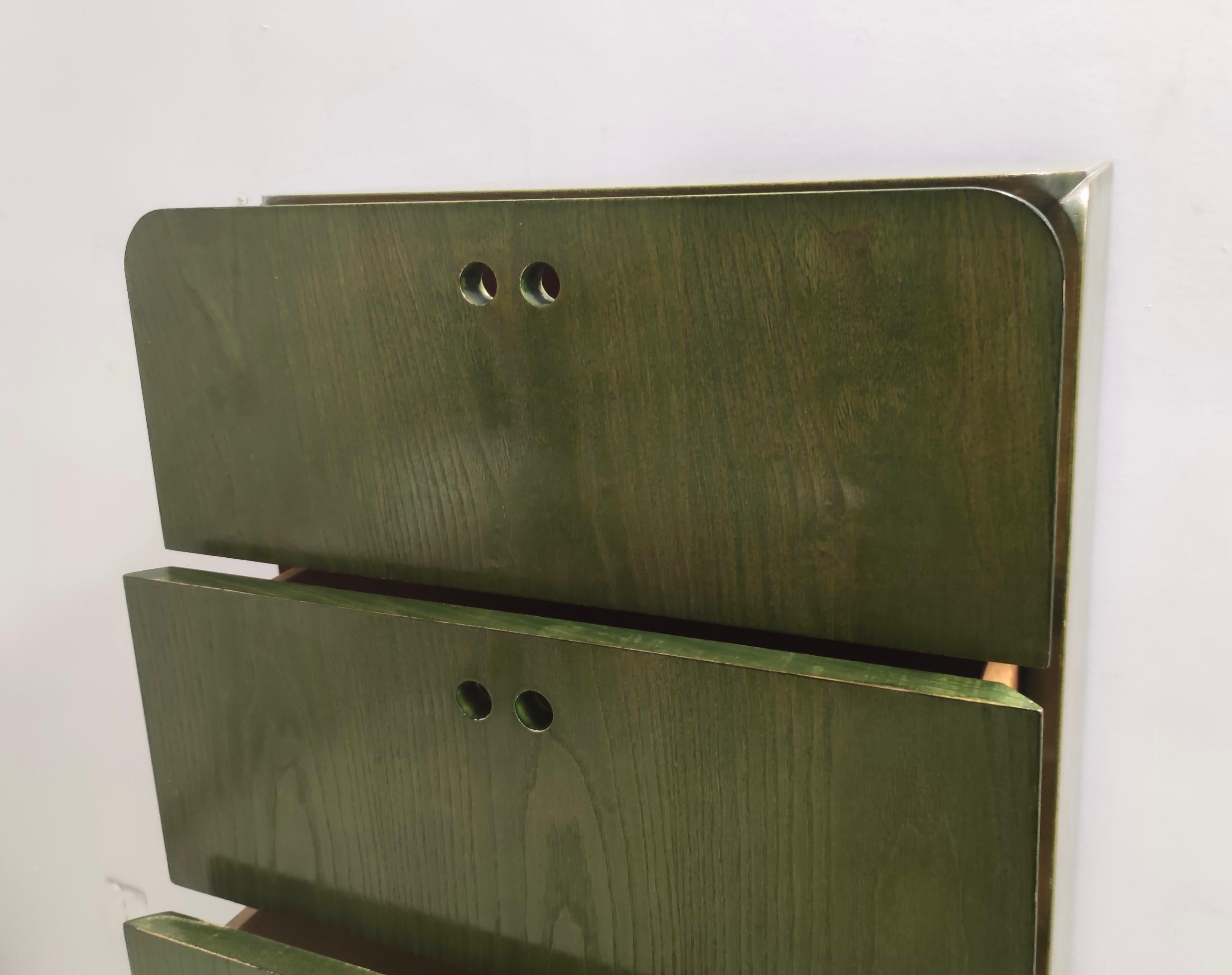 Late 20th Century Postmodern Green Birch Chest of Drawers by Derk Van De Vries for Maisa For Sale