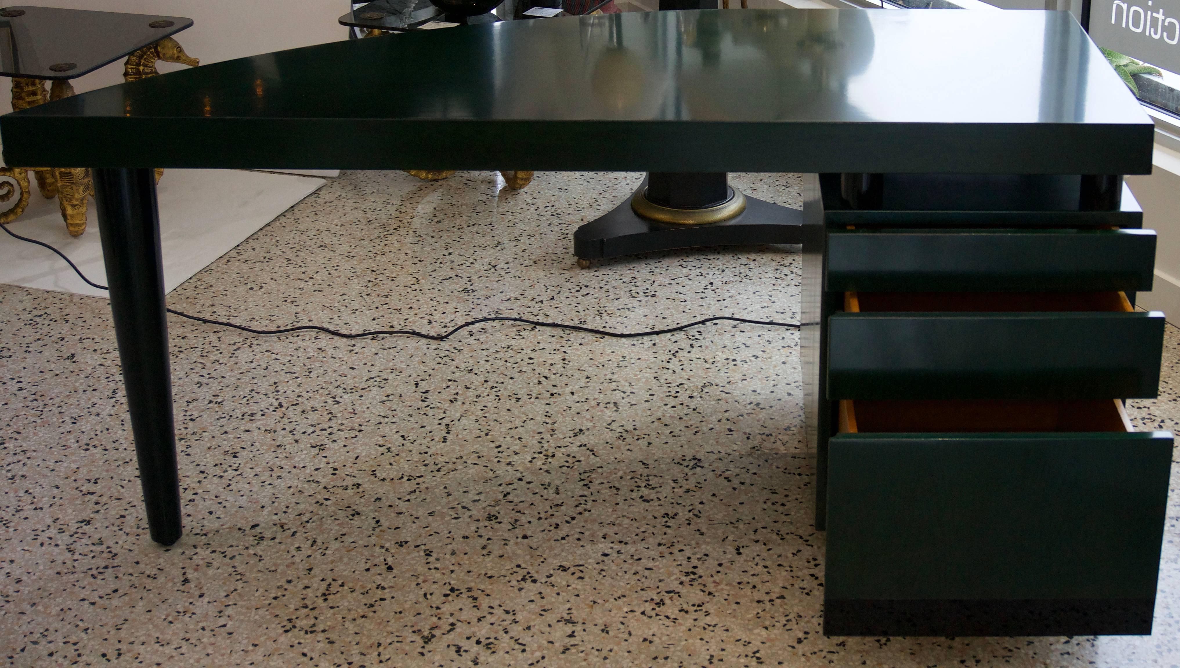 Post-Modern Postmodern Green Desk 