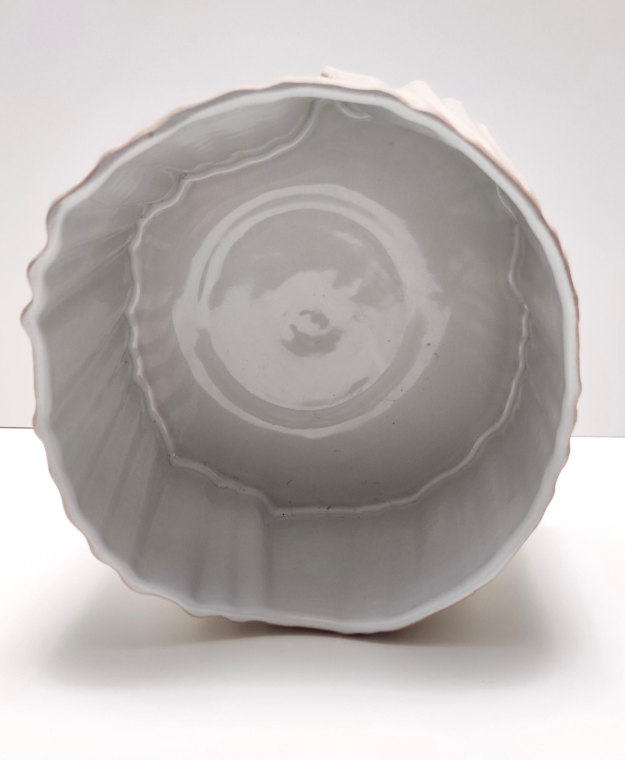 Poterie Vase postmoderne en faïence grise de Rosenthal, Italie en vente